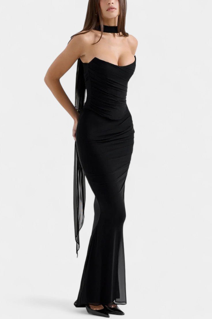 Ida | Elegantna Mrežasta Haljina